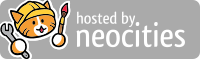 the hosted by neocities logo. Thank You NeoCities!